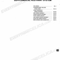 Supplemental Restraint System