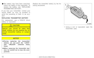 celica owners manual 012