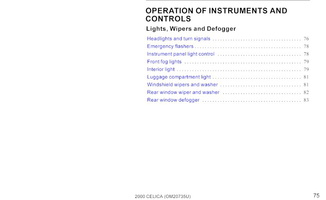 celica owners manual 075