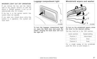 celica owners manual 081
